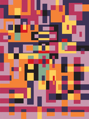 A vector design in the form of an abstract background image formed from imagination that influences the heart is poured into modern digital art.