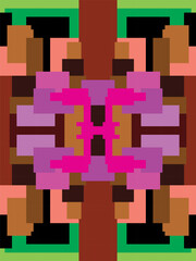 A vector design in the form of an abstract background image formed from imagination that influences the heart is poured into modern digital art.