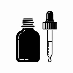 set of medical bottles