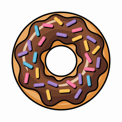 donut isolated on white