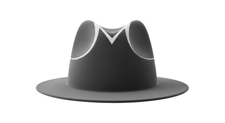Isolated Black Fedora Hat