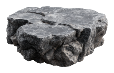 Natural rock formations park model nature isolated on transparent background