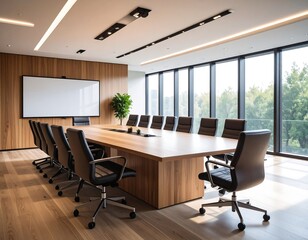 Modern conference room with large windows (1)