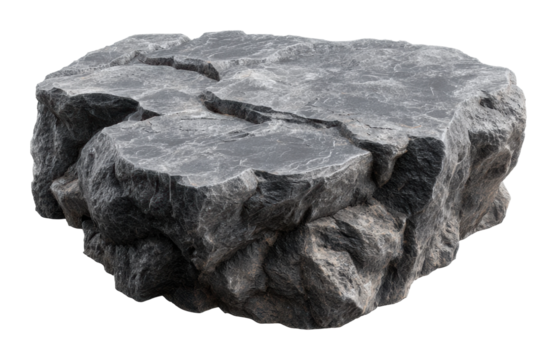 Natural rock formations park model nature isolated on transparent background