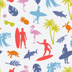 Surf and marine life beach design