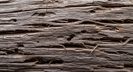 Naklejka premium Rotten Old Wood Texture in Ultra HD