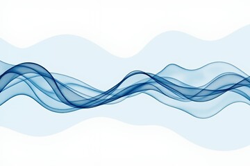 Abstract Blue Wave Background