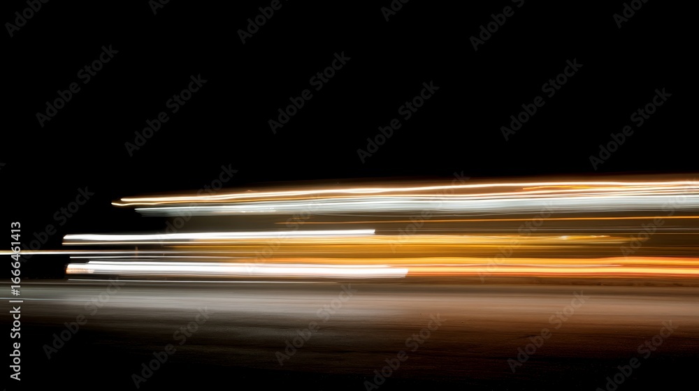 Aufkleber dynamic abstract streaks of bright light on dark contrasting background with space for text