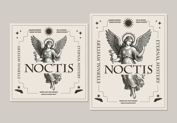 Gothic Spirit Social Media Post Layout Set