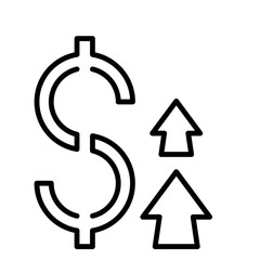 Dollar Chart Up icon design