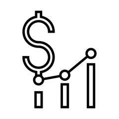 Dollar Stock Market icon design