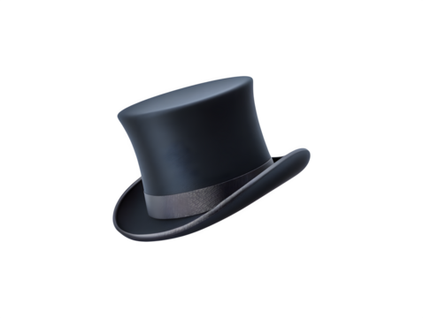 A vibrant red top hat gracefully suspended in mid-air
