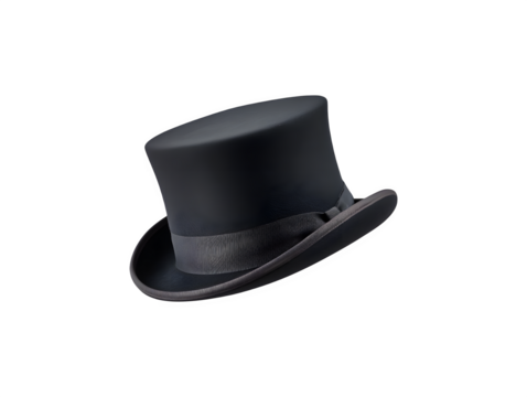 A vibrant red top hat gracefully suspended in mid-air
