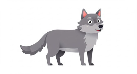 Fototapeta premium vector illustration of wolf
