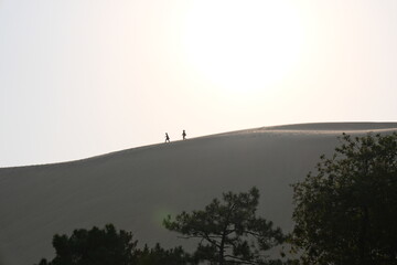 walking on dune du pilat