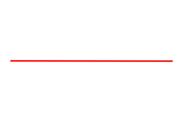 Red horizontal thin line abstract underline