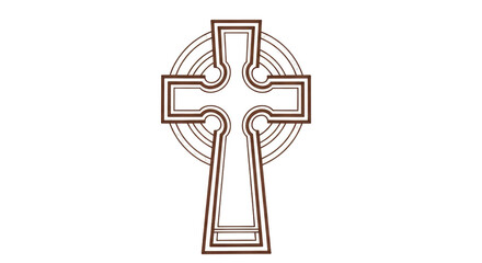 Isolated Celtic Cross