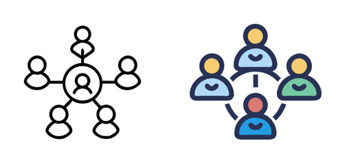 Community Icon Design for Groups, Social Network, and Collaboration