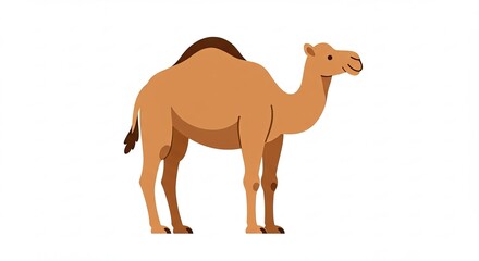 camel isolated on white