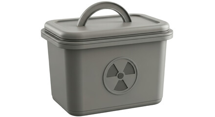 Isolated Radioactive Waste Container