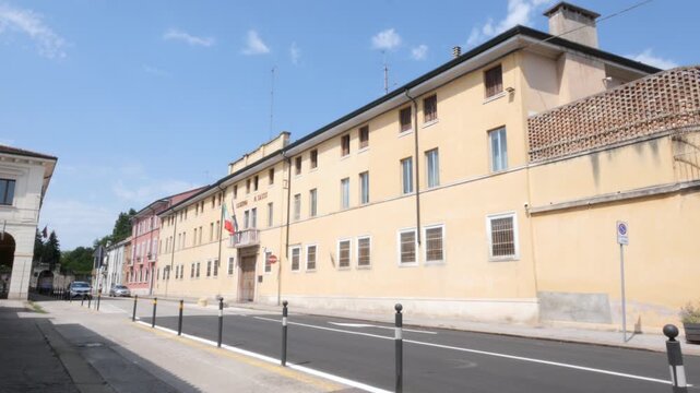 Vicenza, Italy,2025,july,7th, Police State Station Marco Sasso barrack