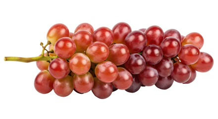 Isolated Bunch of Red Grapes