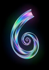 Abstract holographic spiral number