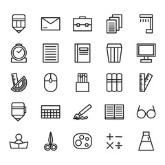 Back to school icon graphic simple minimal isolated