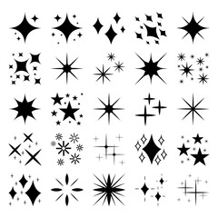 Glitter lighting symbol icon symbol decoration