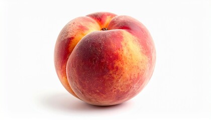 peach on white background
