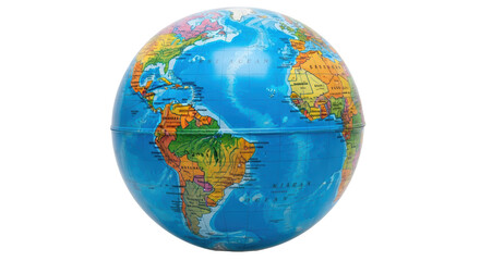 Isolated Globe on White Background