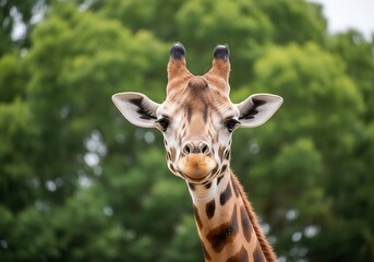 Obraz premium Close-up giraffe portrait