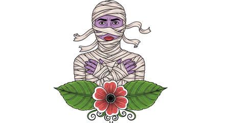 Isolated Mummy Illustration