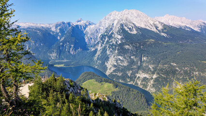 The Königssee seen from Mount Jenner