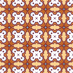 Quirky Doodles Cartoon Cookies geometric seamless pattern