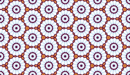 Quirky Doodles Cartoon Cookies geometric seamless pattern