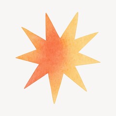 Obraz premium Vibrant watercolor starburst design