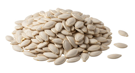 Isolated Pile of Pumpkin Seeds