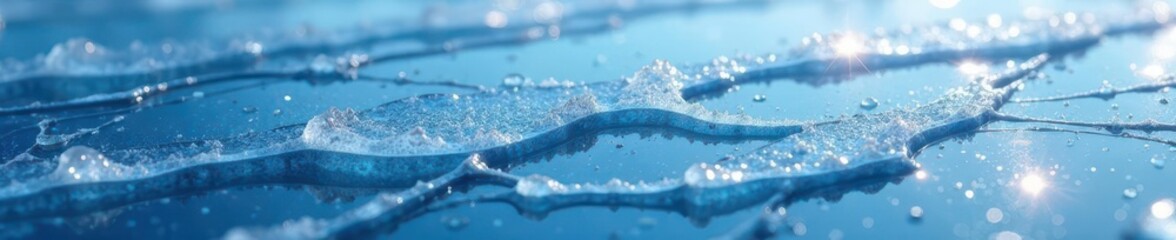 Etched ice, fine cracks, glistening surface, sharp edges , detail, sharp, cracks