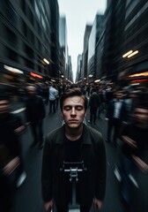 Inner Calm Amidst Urban Chaos