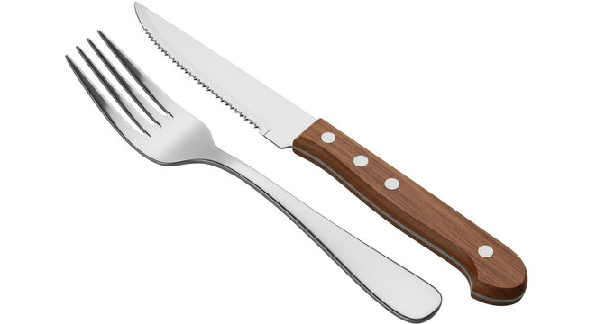 Isolated Fork and Knife