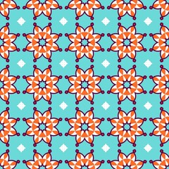 Vibrant Mandala Boho Tiles Fiesta Patterns geometric seamless