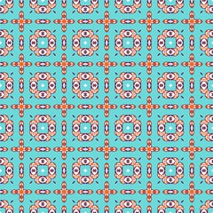 Vibrant Mandala Boho Tiles Fiesta Patterns geometric seamless