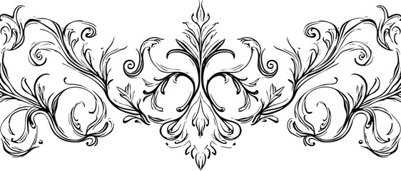 Retro Decorative Swirl Divider Set