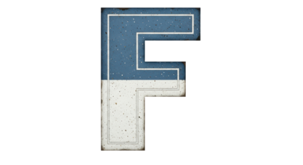 Isolated Letter F