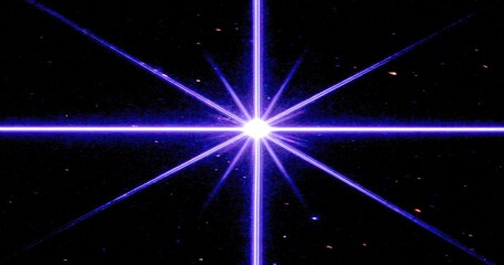 Cosmic burst radiating from central point