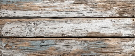 Obraz premium Weathered wood planks in horizontal layers with varied pale colors