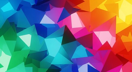 Obraz premium Vibrant polygon abstract