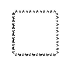 square rose frame icon