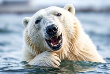 Playful polar bear 